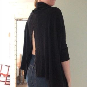 Free People Flyaway Back Turtleneck Sweater